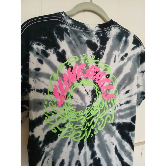 Santa Cruz T Shirt Slime Balls Graphic 2-sided Tie Dye Mens M Black White - Picture 7 of 14